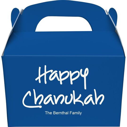 Studio Happy Chanukah Gable Favor Boxes